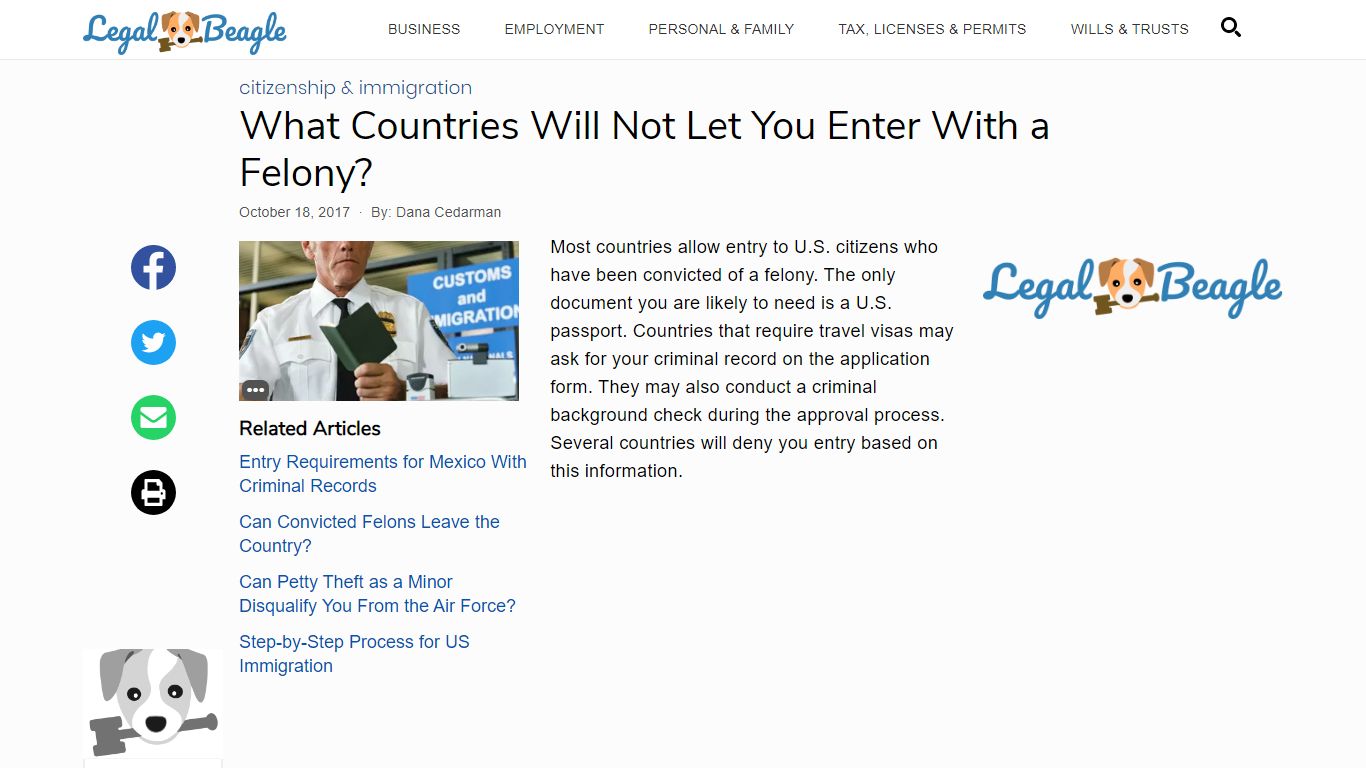 What Countries Will Not Let You Enter With a Felony ...